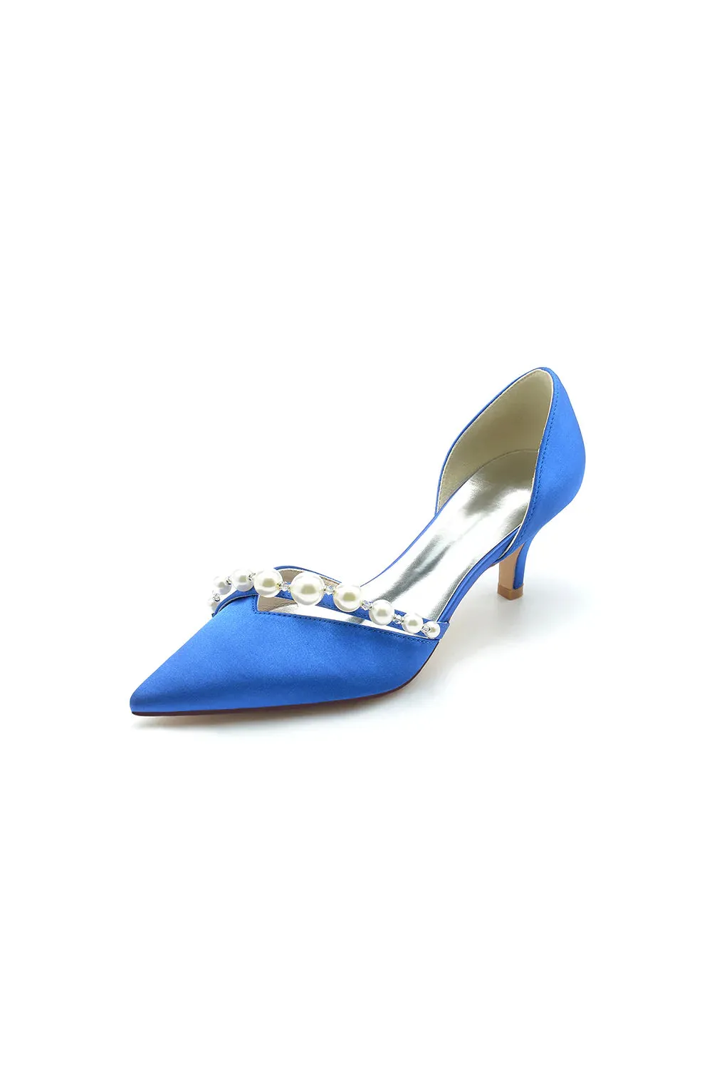 Pearl Pointed Toe Stiletto Heels
