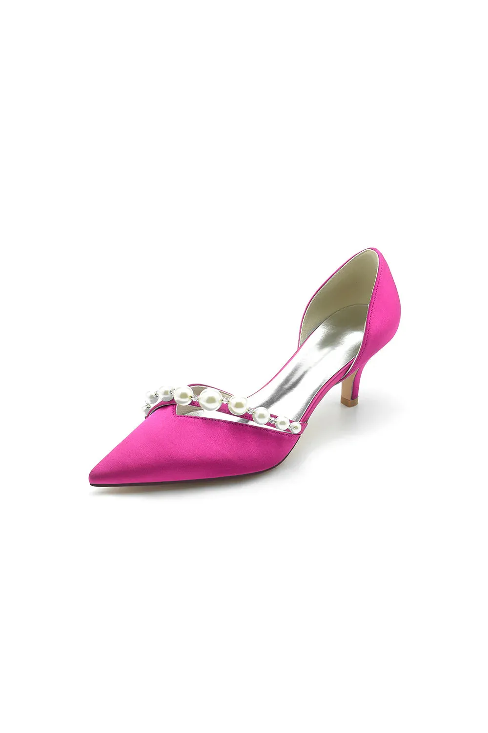 Pearl Pointed Toe Stiletto Heels