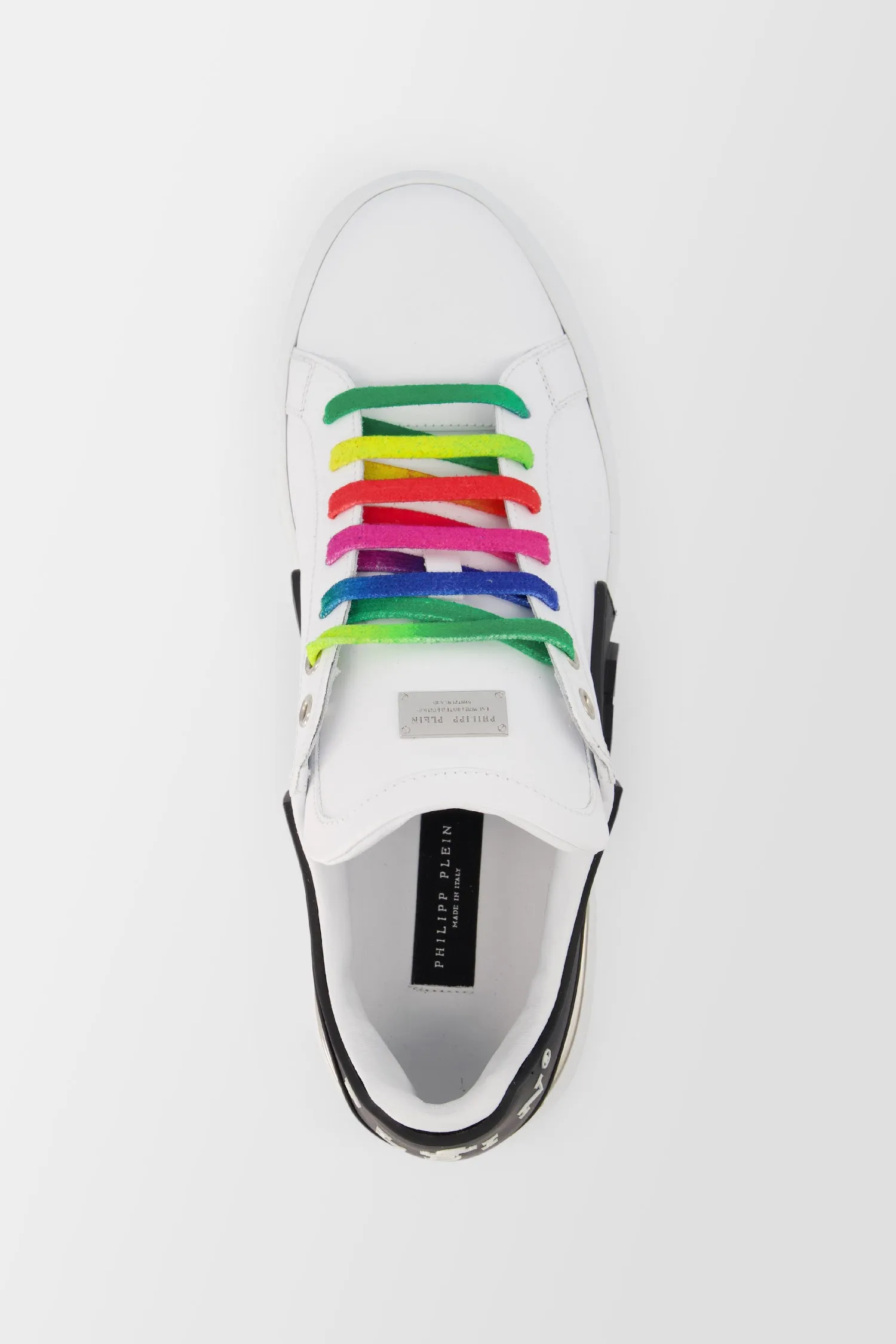 Philipp Plein White/Multicolor Phantom KICK$ Lo-Top Sneakers