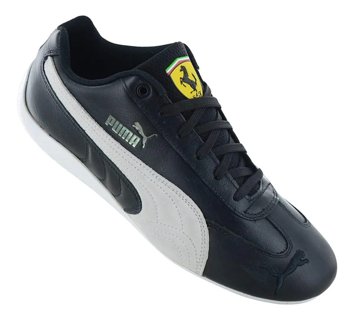 PUMA x Scuderia Ferrari - Speedcat Leather - Herren Sneakers Schuhe Leder Schwarz 307514-01