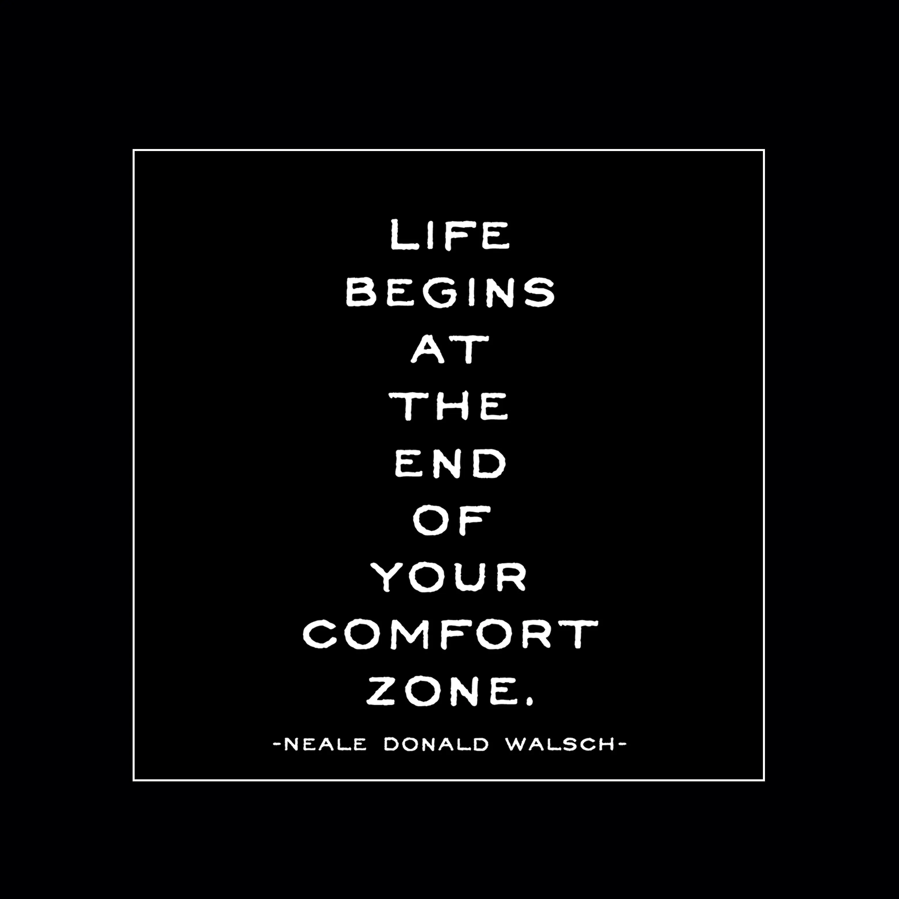 "comfort zone" magnet