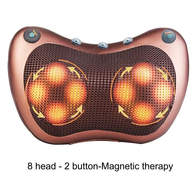 Relaxation Massage Pillow Car And Home  Electric Massager Shoulder Neck Infrared Heating Massage Relaxation Body Massage