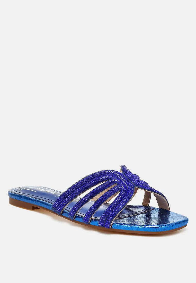 Rhinestone Cut Out Flats by RUW
