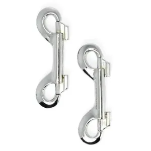 Rimba Stainless-steel Silver Double Snap Hooks for Bdsm Couples