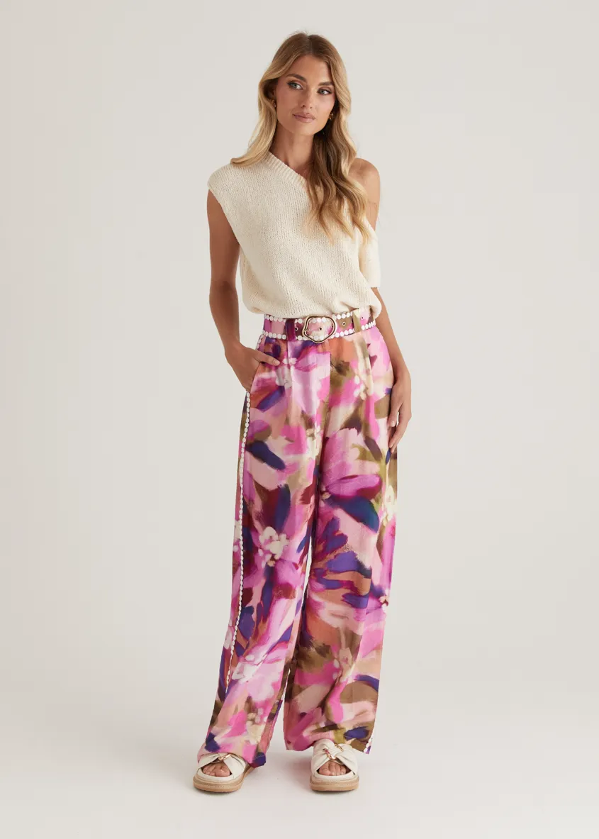Sariyah Pants - Orchid Floral