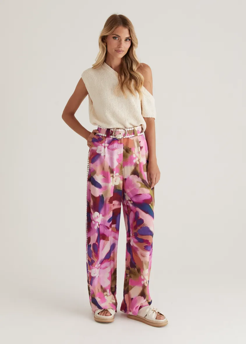 Sariyah Pants - Orchid Floral