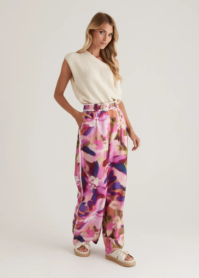 Sariyah Pants - Orchid Floral