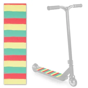 Scorpion Scooters - Scooter Pro Grip Tape - Fits 99% Scooters - Neon Stripe Series - Rasta Stripes