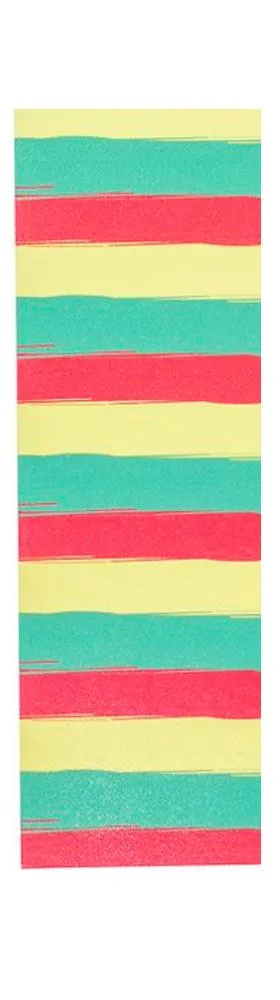 Scorpion Scooters - Scooter Pro Grip Tape - Fits 99% Scooters - Neon Stripe Series - Rasta Stripes