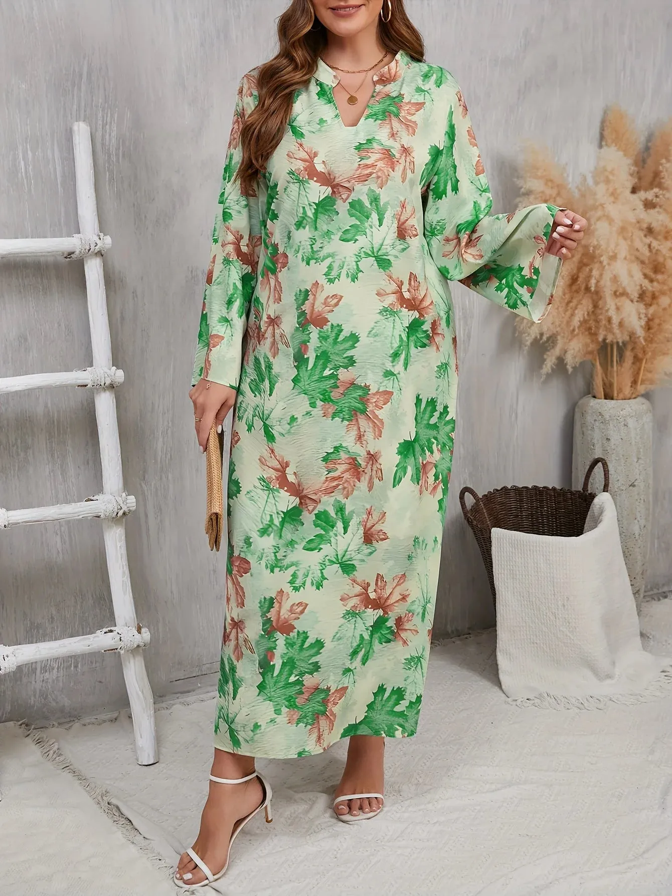Serena | Plus Size Floral Maxi Dress