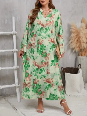 Serena | Plus Size Floral Maxi Dress