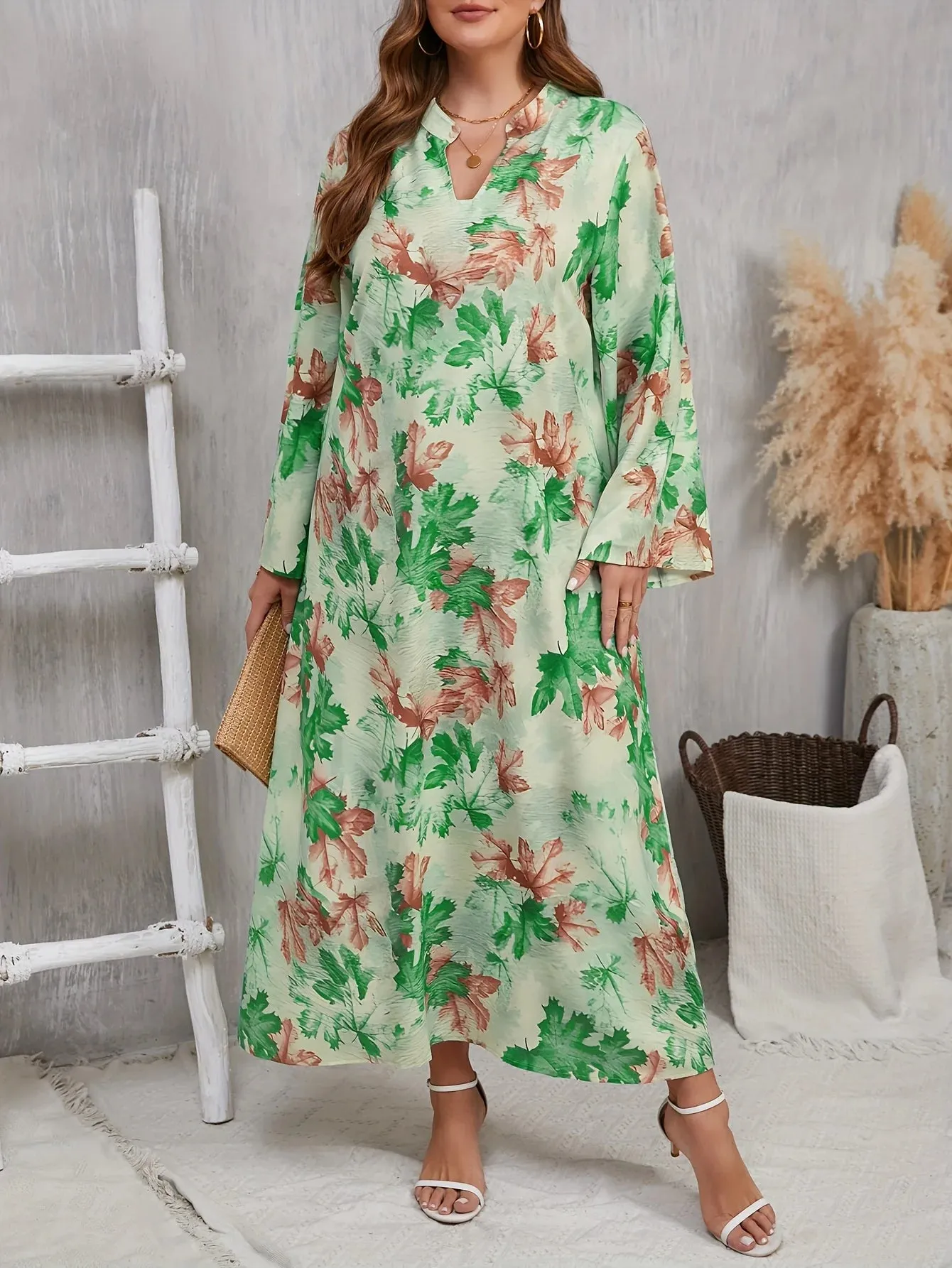 Serena | Plus Size Floral Maxi Dress