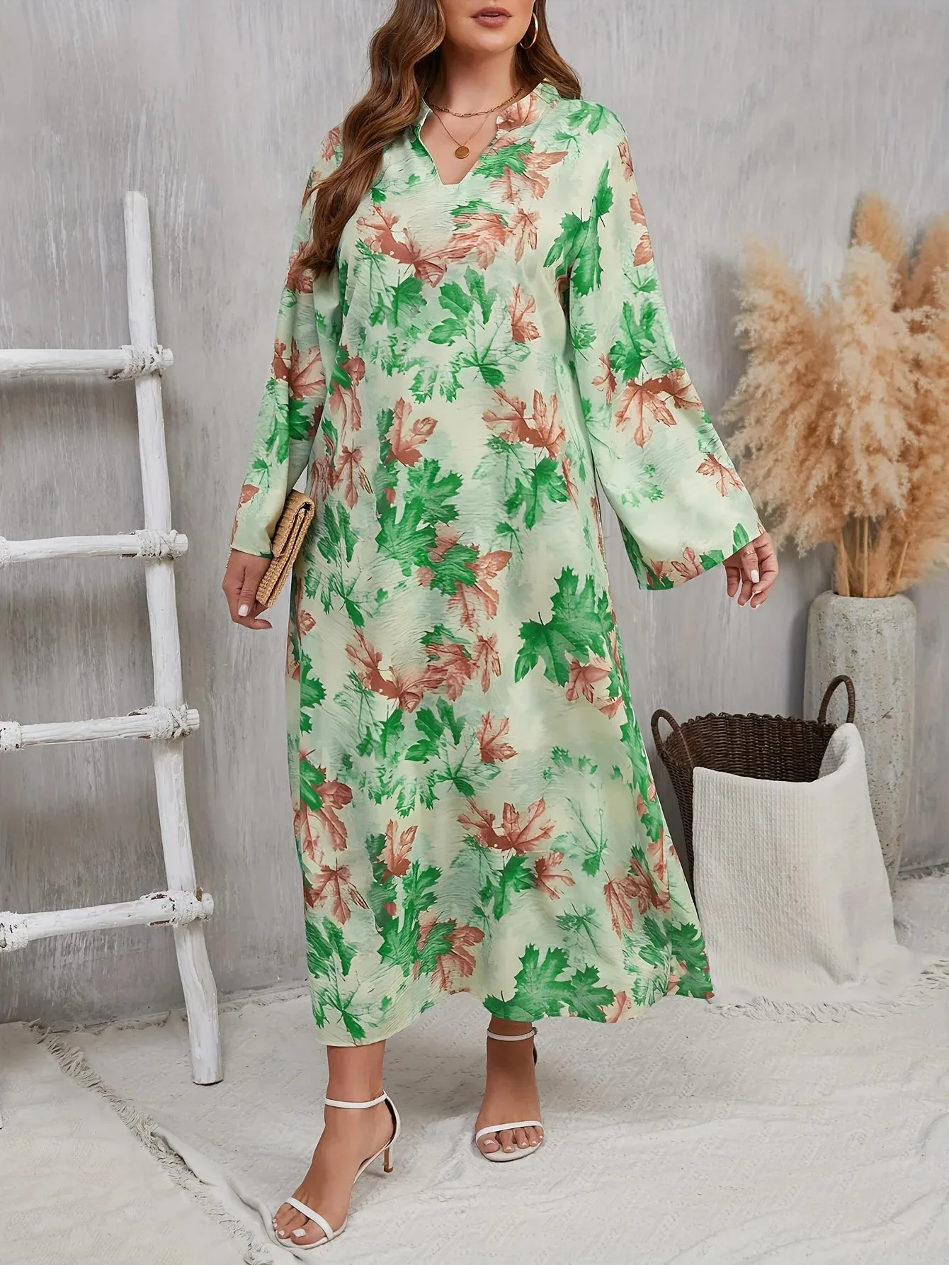 Serena | Plus Size Floral Maxi Dress