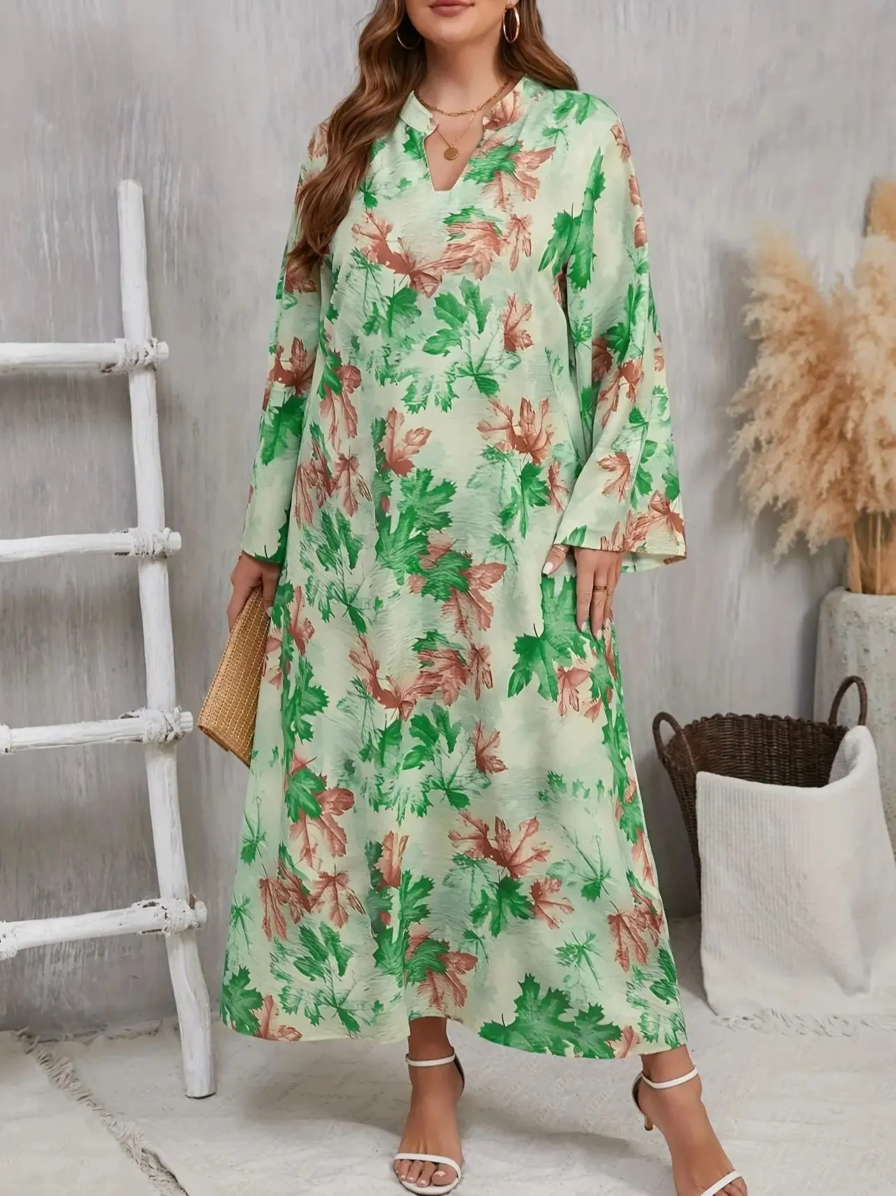 Serena | Plus Size Floral Maxi Dress