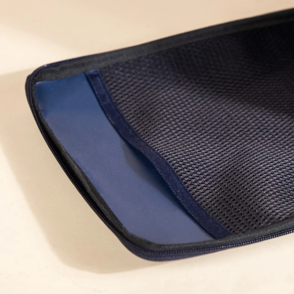 Shoe Bag Navy Blue 9x12 Inch Ultra Lightweight
