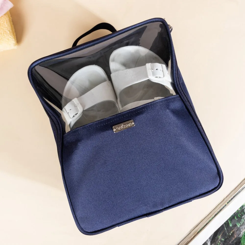 Shoe Bag Navy Blue 9x12 Inch Ultra Lightweight