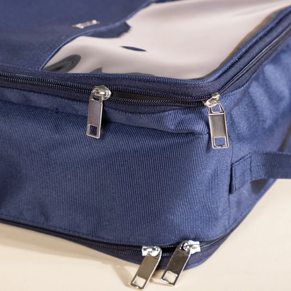 Shoe Bag Navy Blue 9x12 Inch Ultra Lightweight