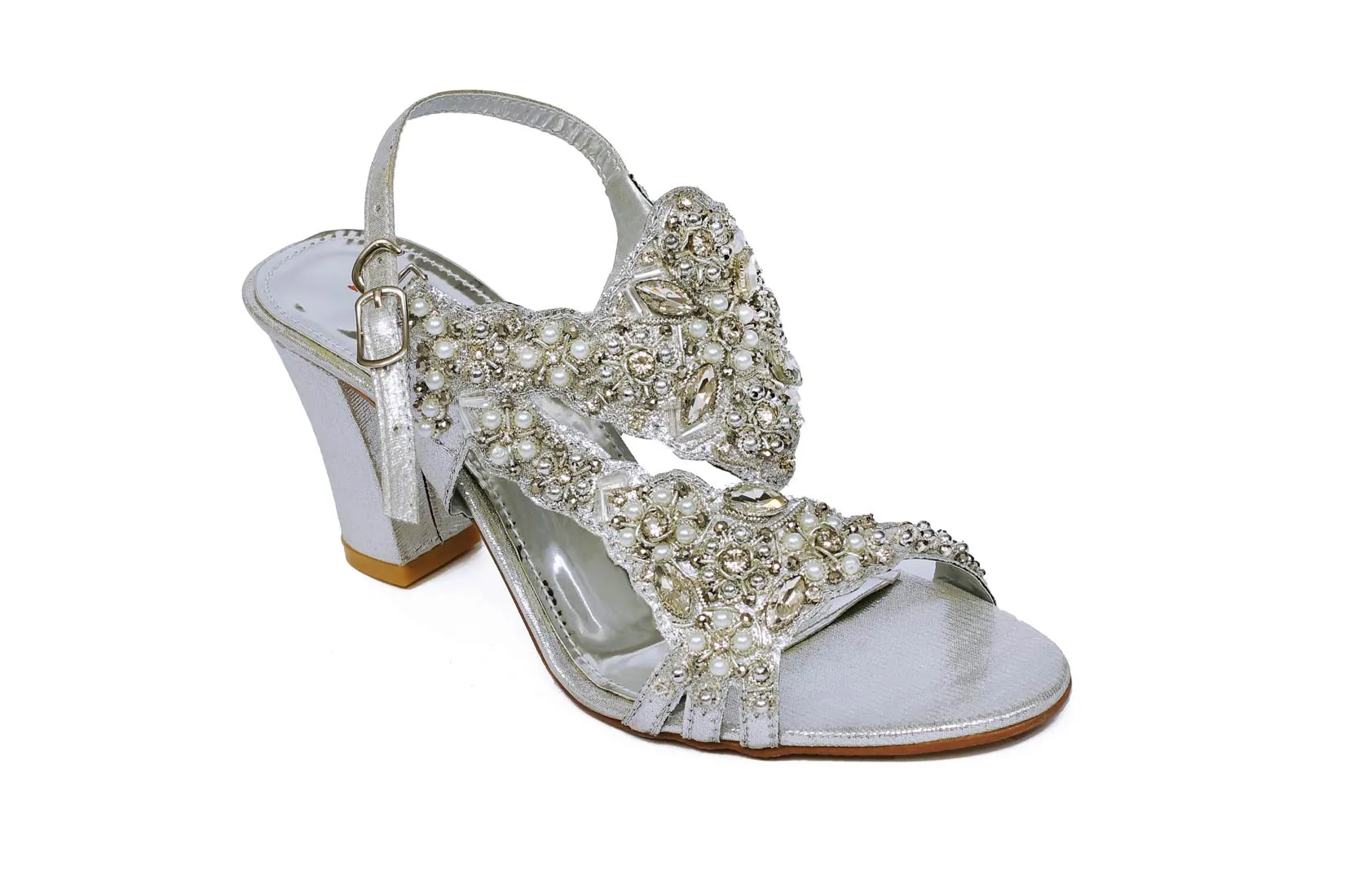 Silver Color Formal Sandals-RS20