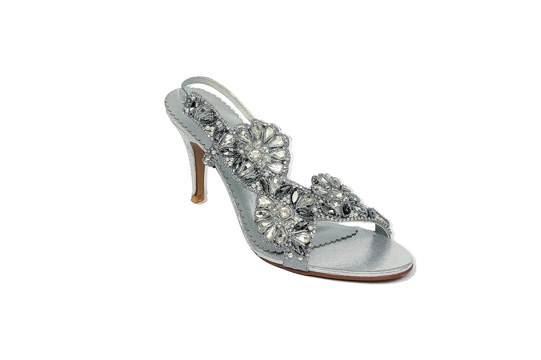 Silver Color Formal Sandals-RS34
