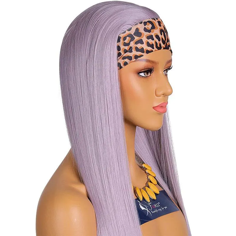Sleek Straight Boho Style Headband Wig 180% Density Glueless Wig