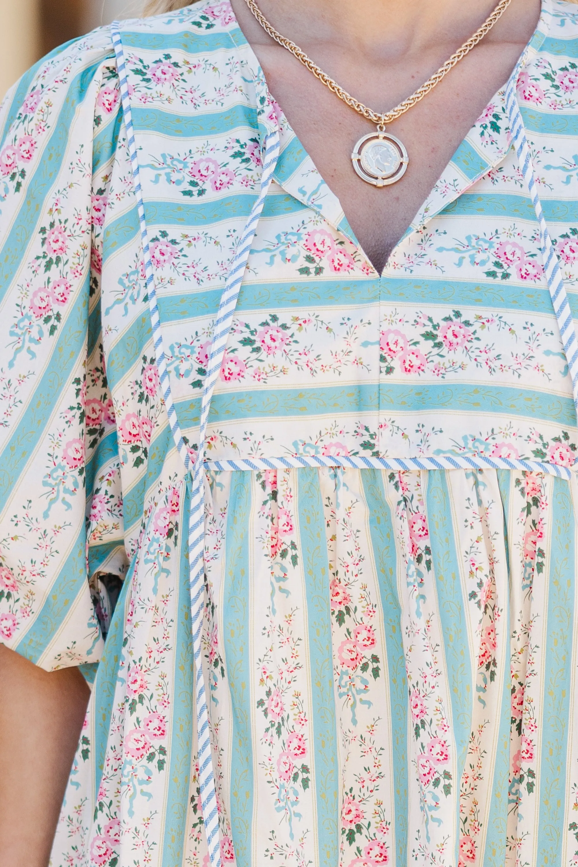 Somebody To Love Jade Green Floral Midi Dress