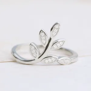Spring Leaves Sterling Silver Ring