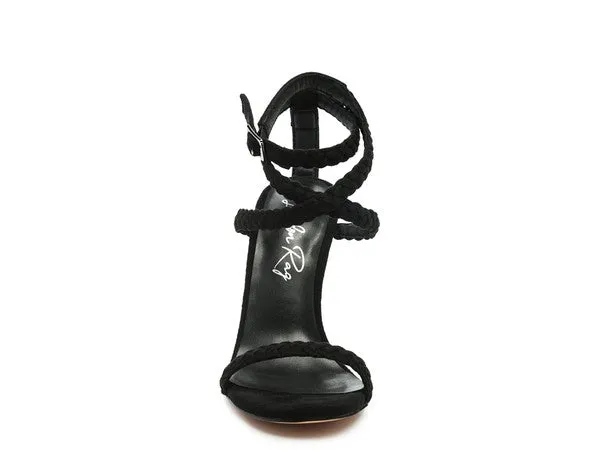 Suede Stiletto Sling Back Sandal