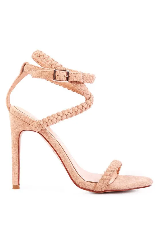 Suede Stiletto Sling Back Sandal