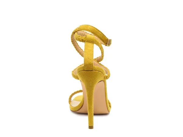 Suede Stiletto Sling Back Sandal