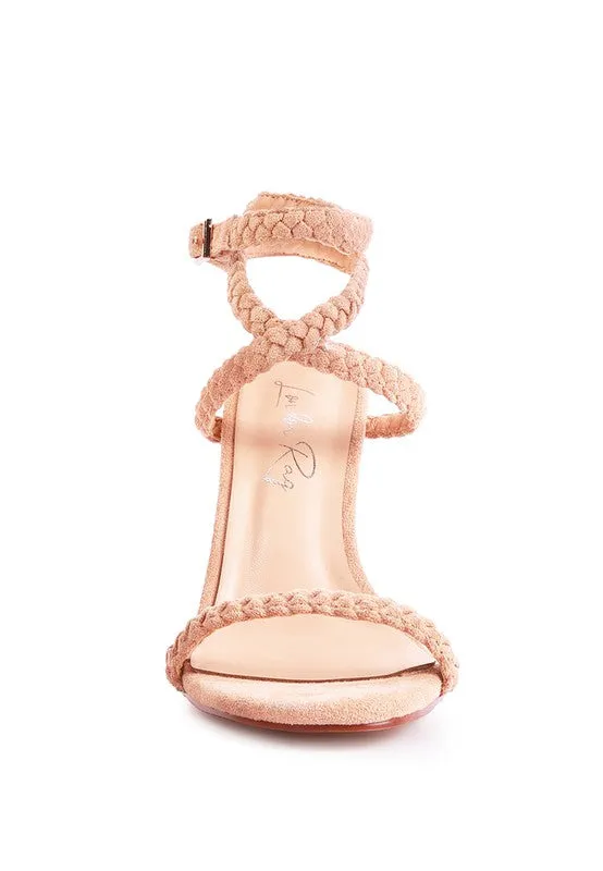 Suede Stiletto Sling Back Sandal