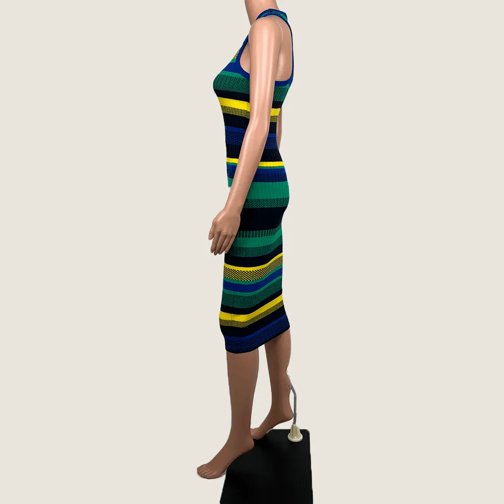 Superdry Stripe Knit Midi Dress 6