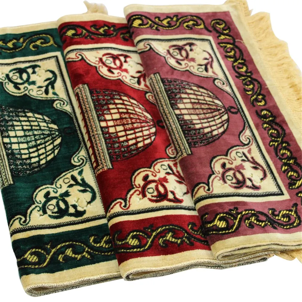 Thickening Anti-Skid Muslim Prayer Rug for Living Room and Islamic Worship