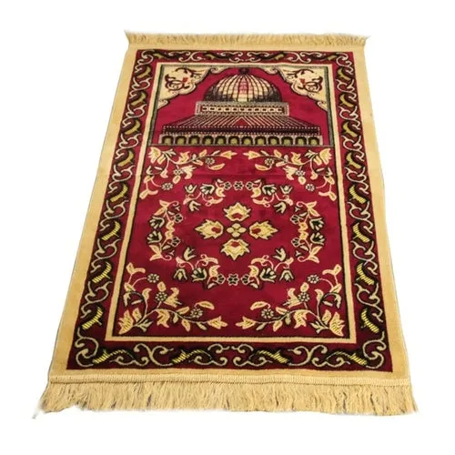 Thickening Anti-Skid Muslim Prayer Rug for Living Room and Islamic Worship