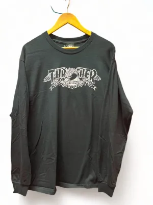 THRASHER | Anti Hero Mag Banner Long Sleeve Tee | Black