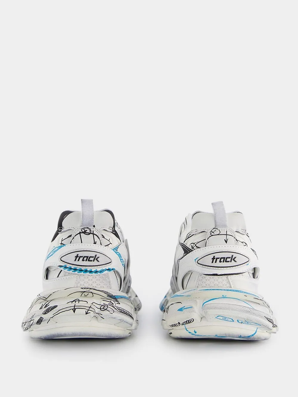 Track logo-print sneakers