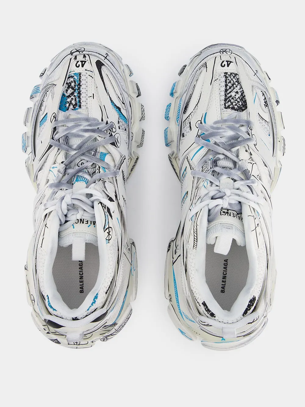 Track logo-print sneakers