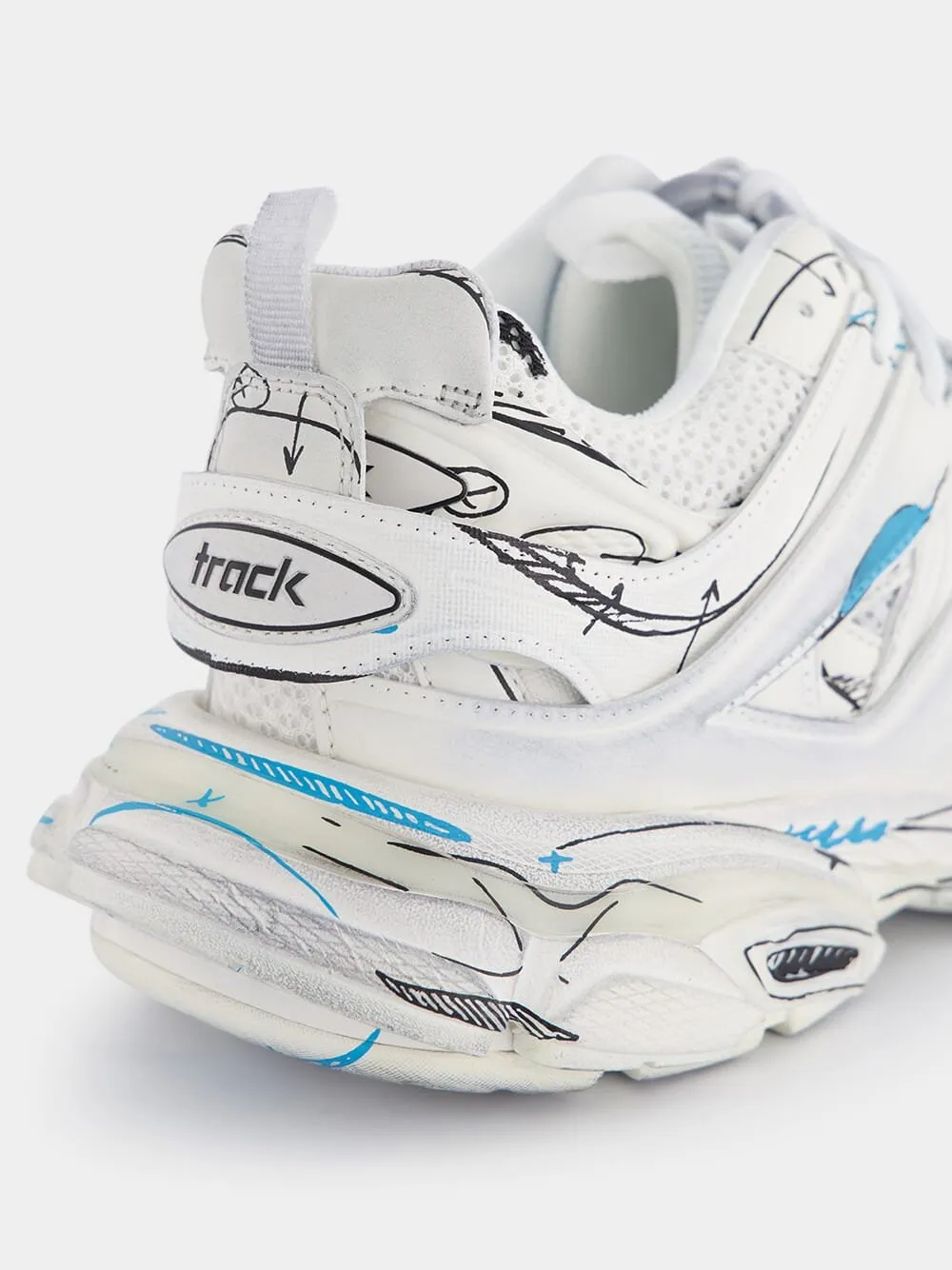 Track logo-print sneakers