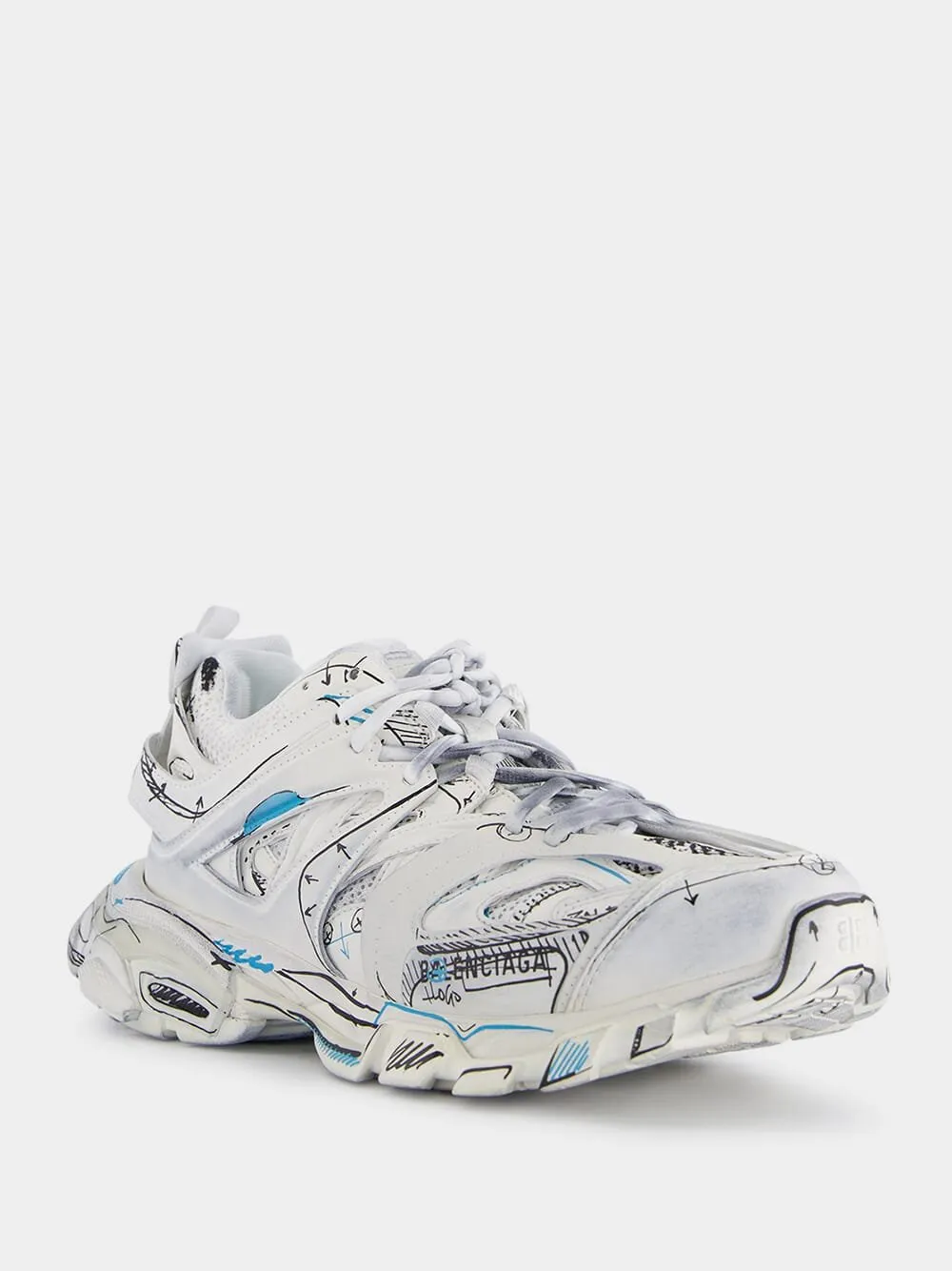 Track logo-print sneakers