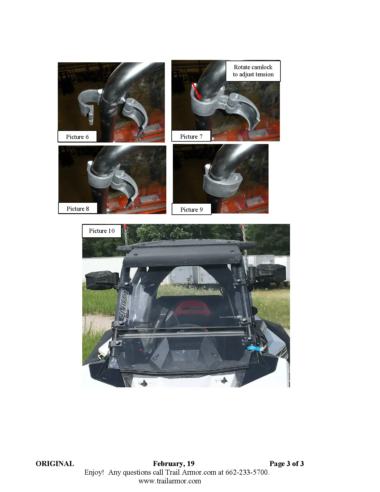 Trail Armor 2018 - 2022 Polaris RZR RS1 CoolFlo Windshield with Fast Clamps DoT Approved Rated AS4