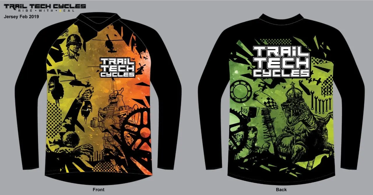 TRAIL TECH CYCLES MTB JERSEY - UNISEX