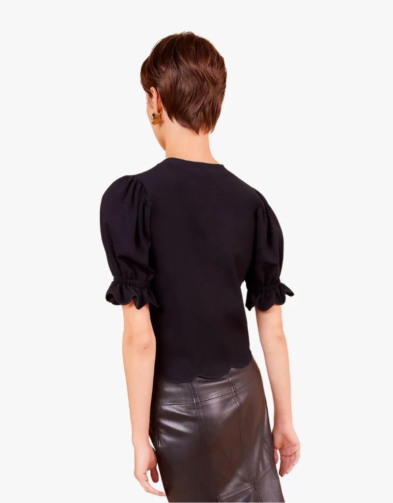Ulla Johnson Noemi Top in Black