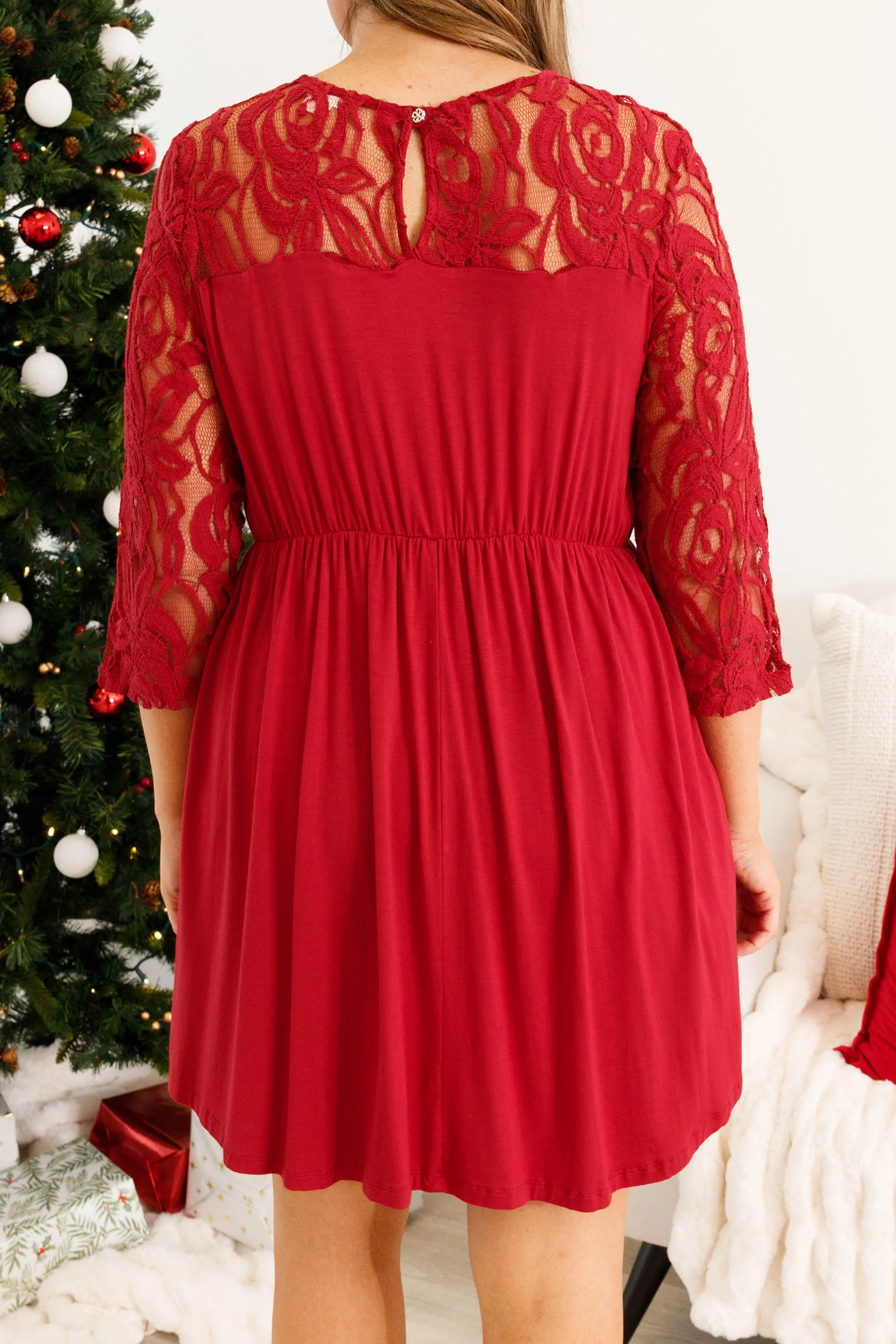 Weekend Memories Dress, Merlot