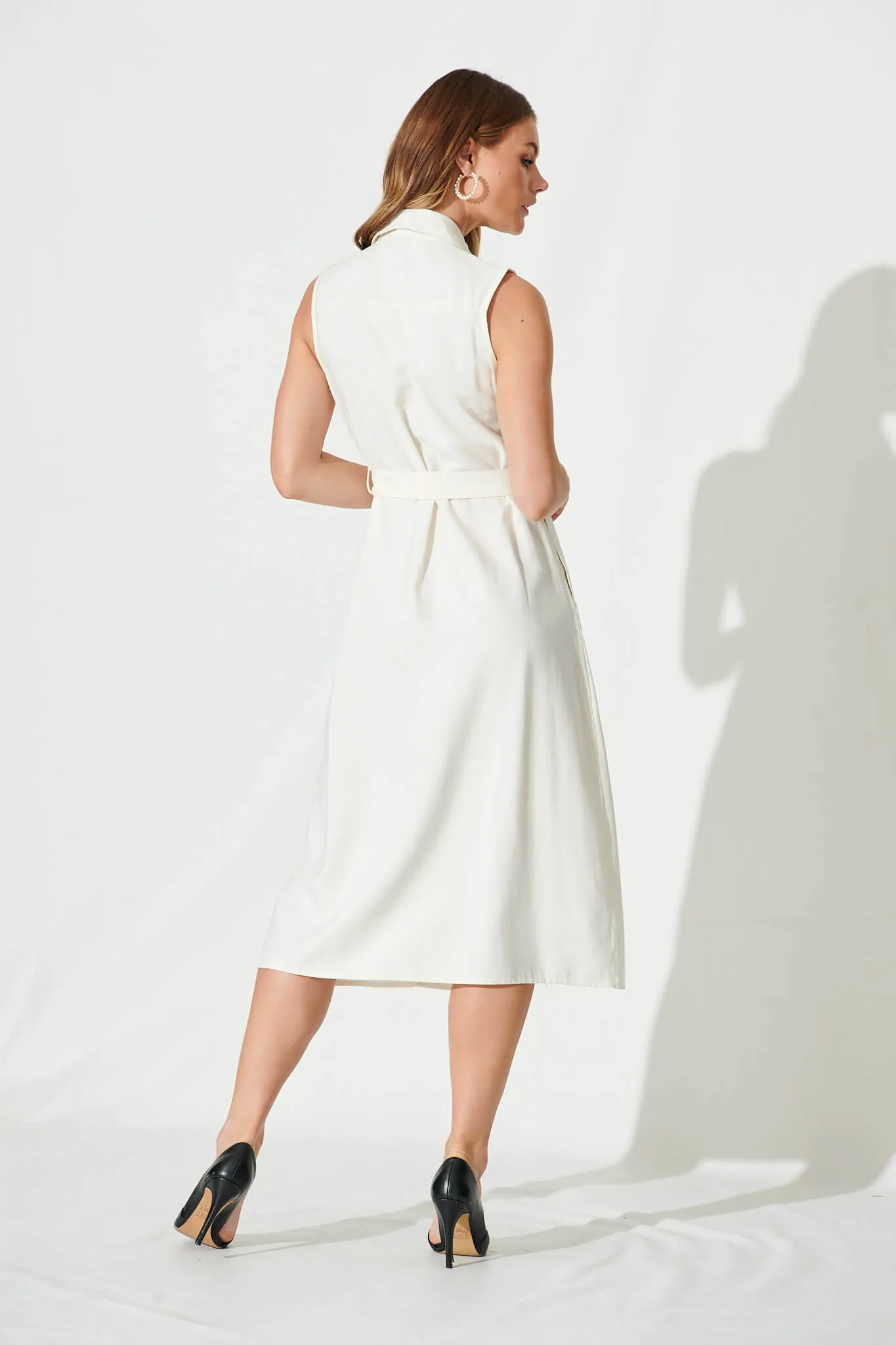 White Delia Shirt Dress