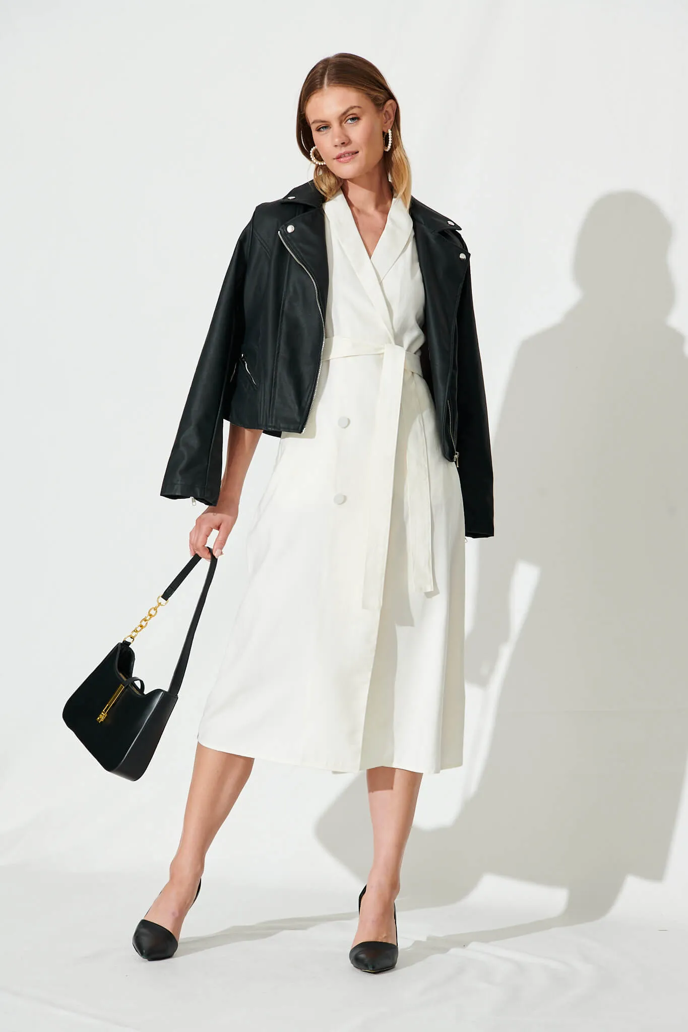 White Delia Shirt Dress