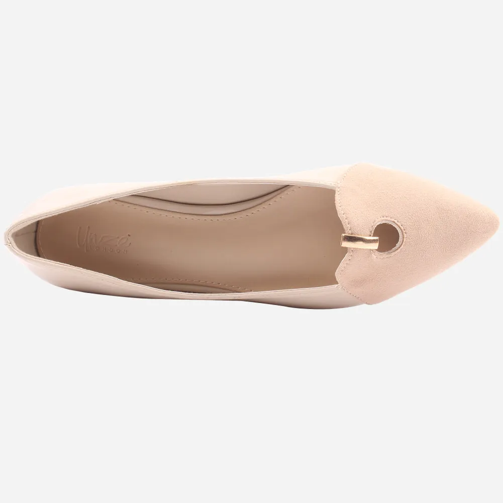 Women "ANNIE" Comfort Two Tone Pump Shoes