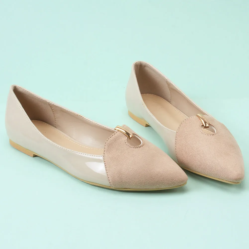 Women "ANNIE" Comfort Two Tone Pump Shoes