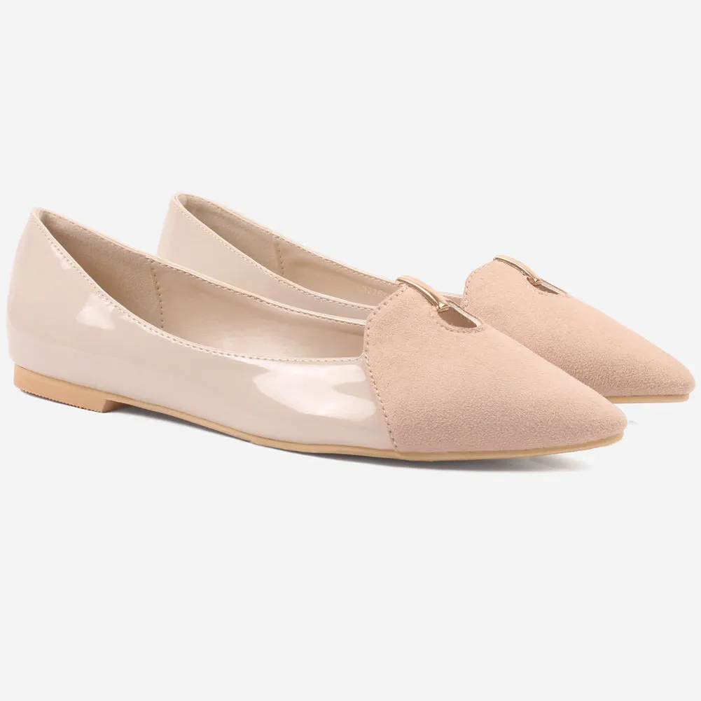 Women "ANNIE" Comfort Two Tone Pump Shoes