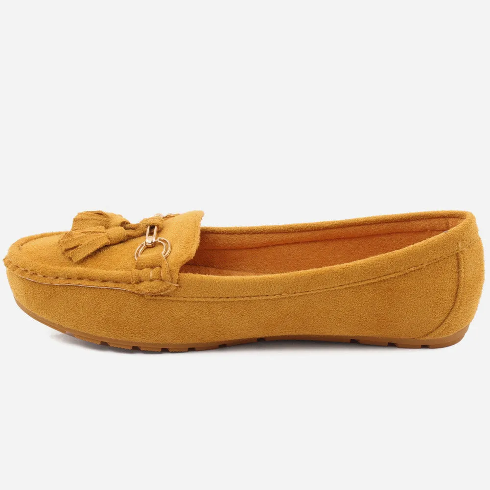 WOMEN "LEA" COMFORT SUEDE MOCCASINS