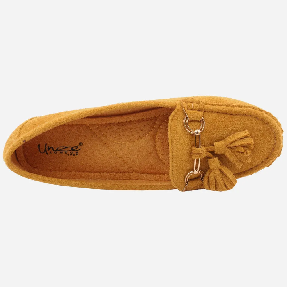 WOMEN "LEA" COMFORT SUEDE MOCCASINS
