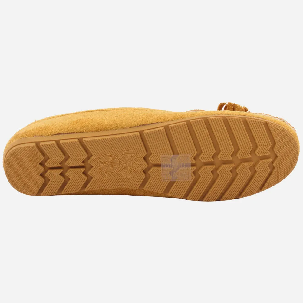 WOMEN "LEA" COMFORT SUEDE MOCCASINS
